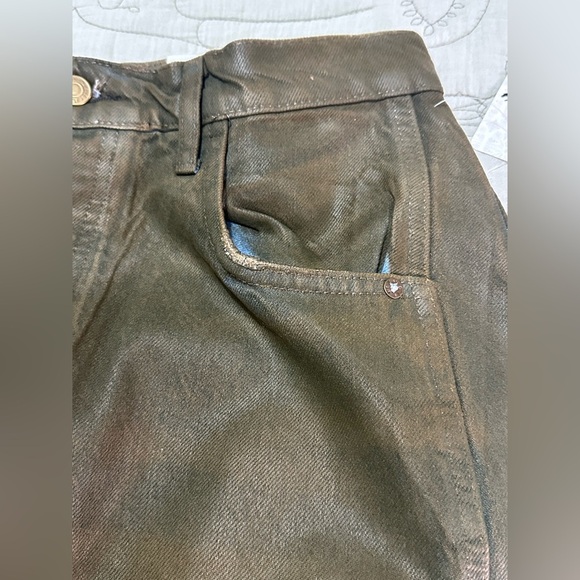 NWT We The Free Good Luck Barrel Coated Jeans 27 New Moon Brown - Picture 8 of 12